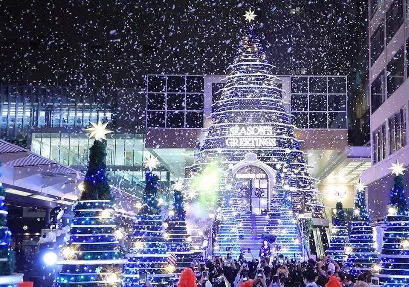 香港海滨长廊圣诞节,香港圣诞打卡地唯美视频