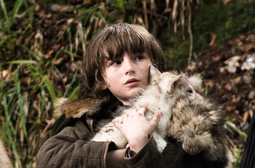 权力的游戏红袍女巫跟雪诺,冰原狼雪诺与白灵完整版