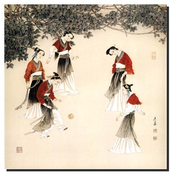 古代中国女子踢球,古代女人踢足球