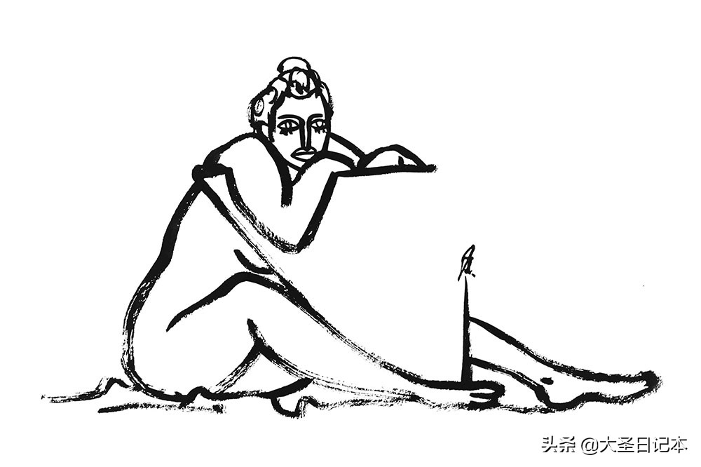 漫画现场临摹,人物写生漫画速写