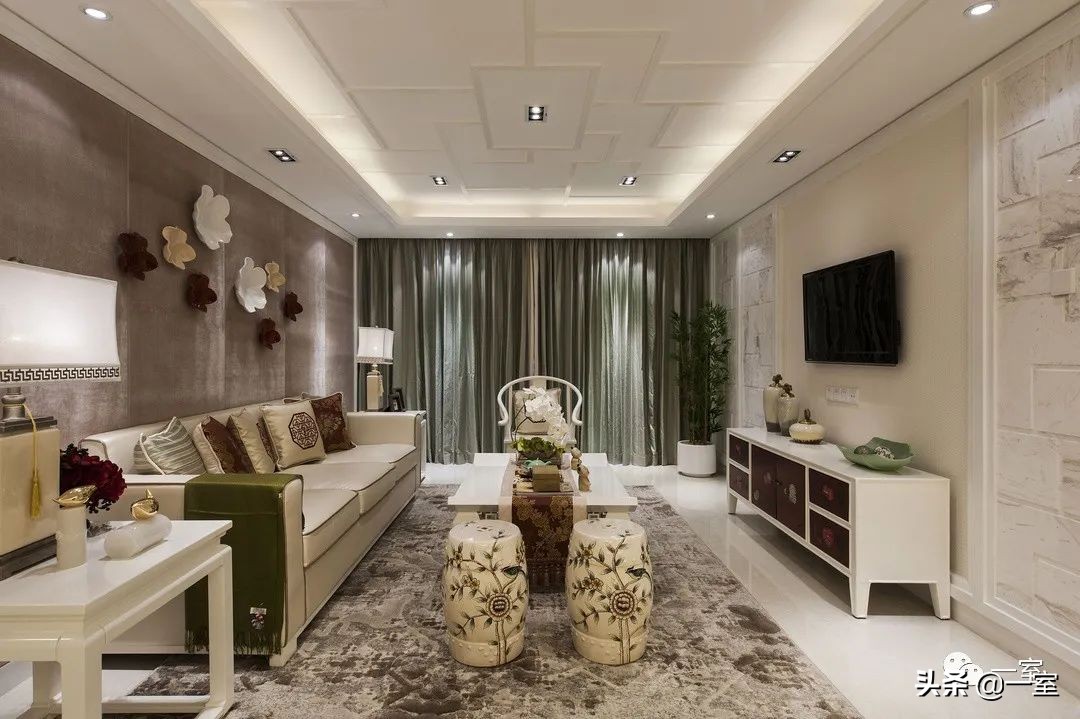 梁志天唐忠汉排名,现代风背景墙作品