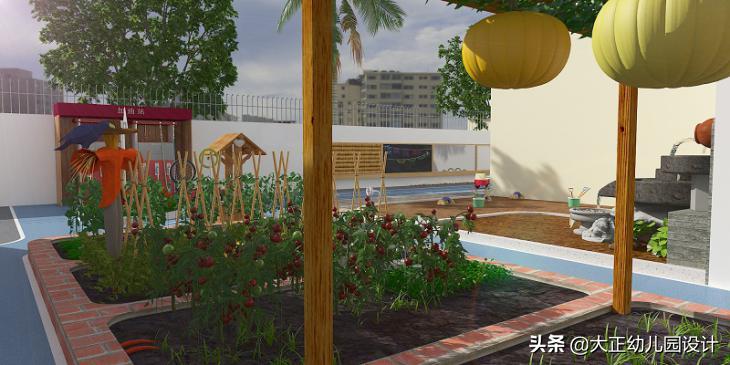 深圳创意幼儿园装修方案,幼儿园户外地面设计