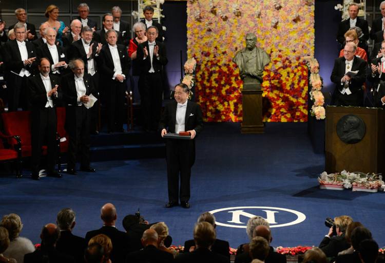 莫言获得2012年诺贝尔文学奖现场,2012年莫言获诺贝尔文学奖颁奖词