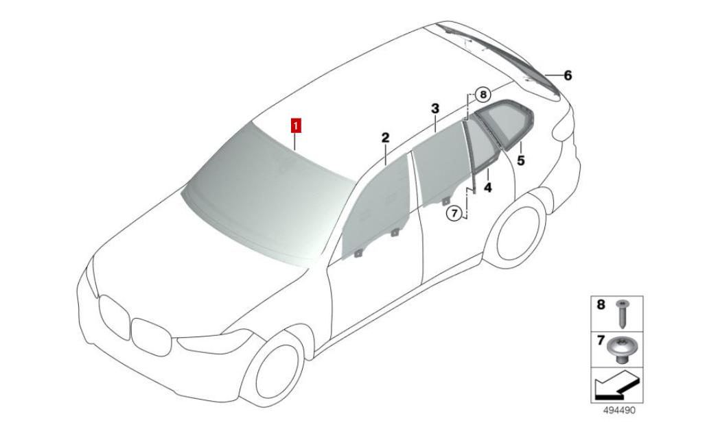 宝马X5前挡风玻璃内侧开裂,车主需要重视,解决方法务必了解