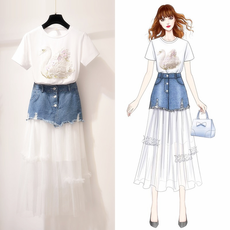 夏天这么穿让你又瘦又美,夏日套装这样穿气质又显瘦