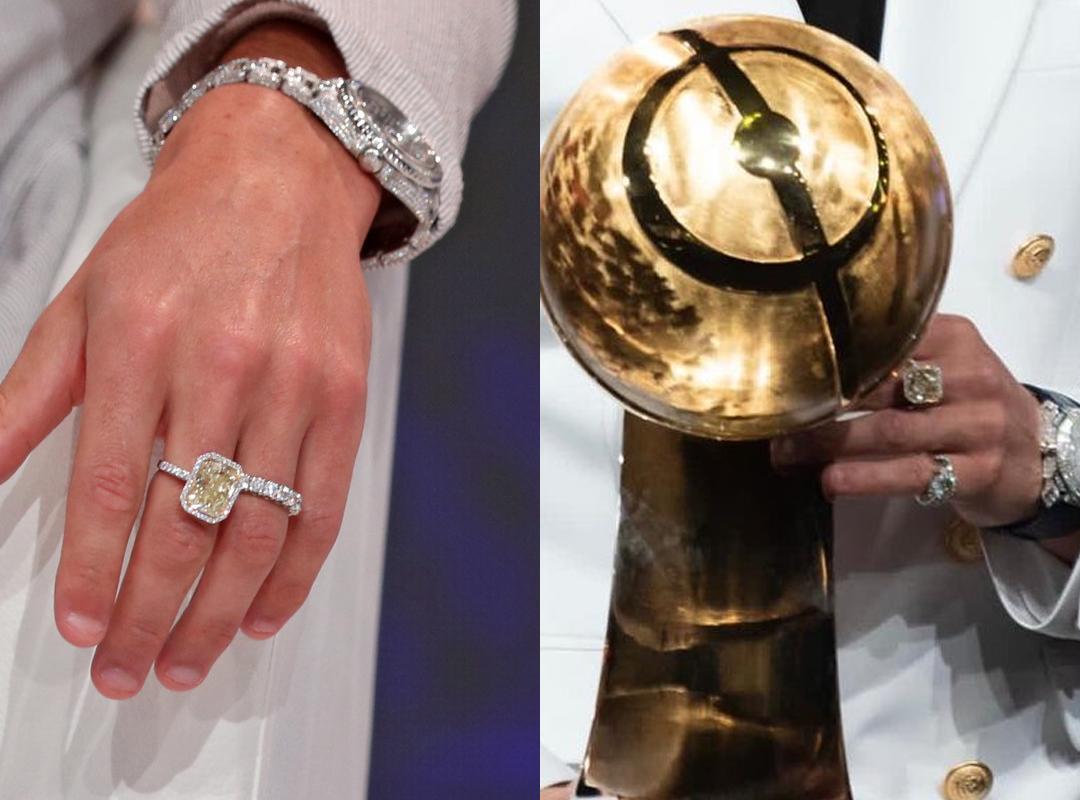 男人有多爱钻石？来看C罗的手腕