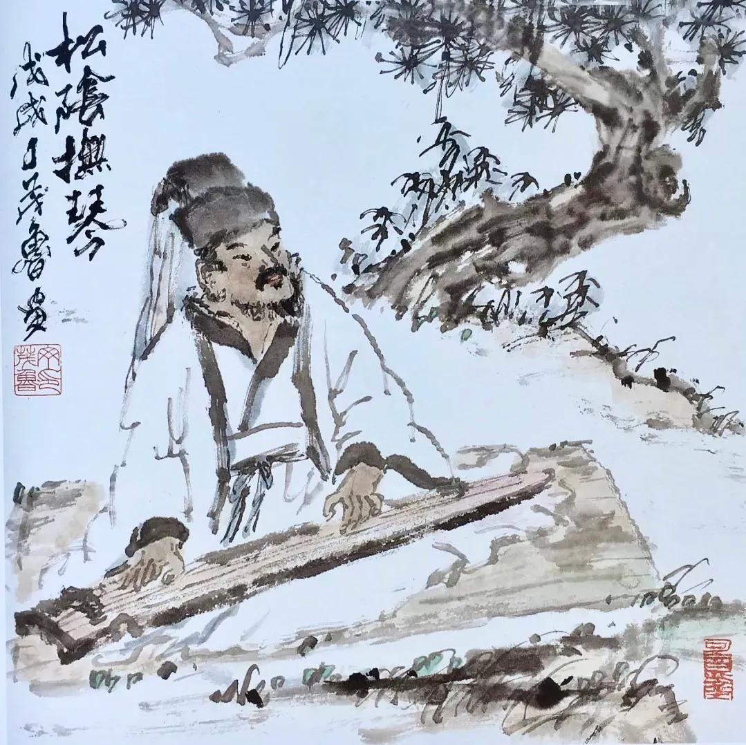 欣赏老画家水墨丹青,丁茂鲁书画作品欣赏