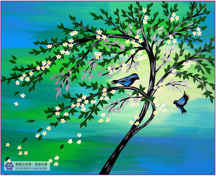 儿童油画作品简单水粉,儿童水溶性油画创意画作品