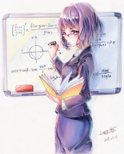 画师大佬将语文数学课本拟人化，看得我又想回去上课了
