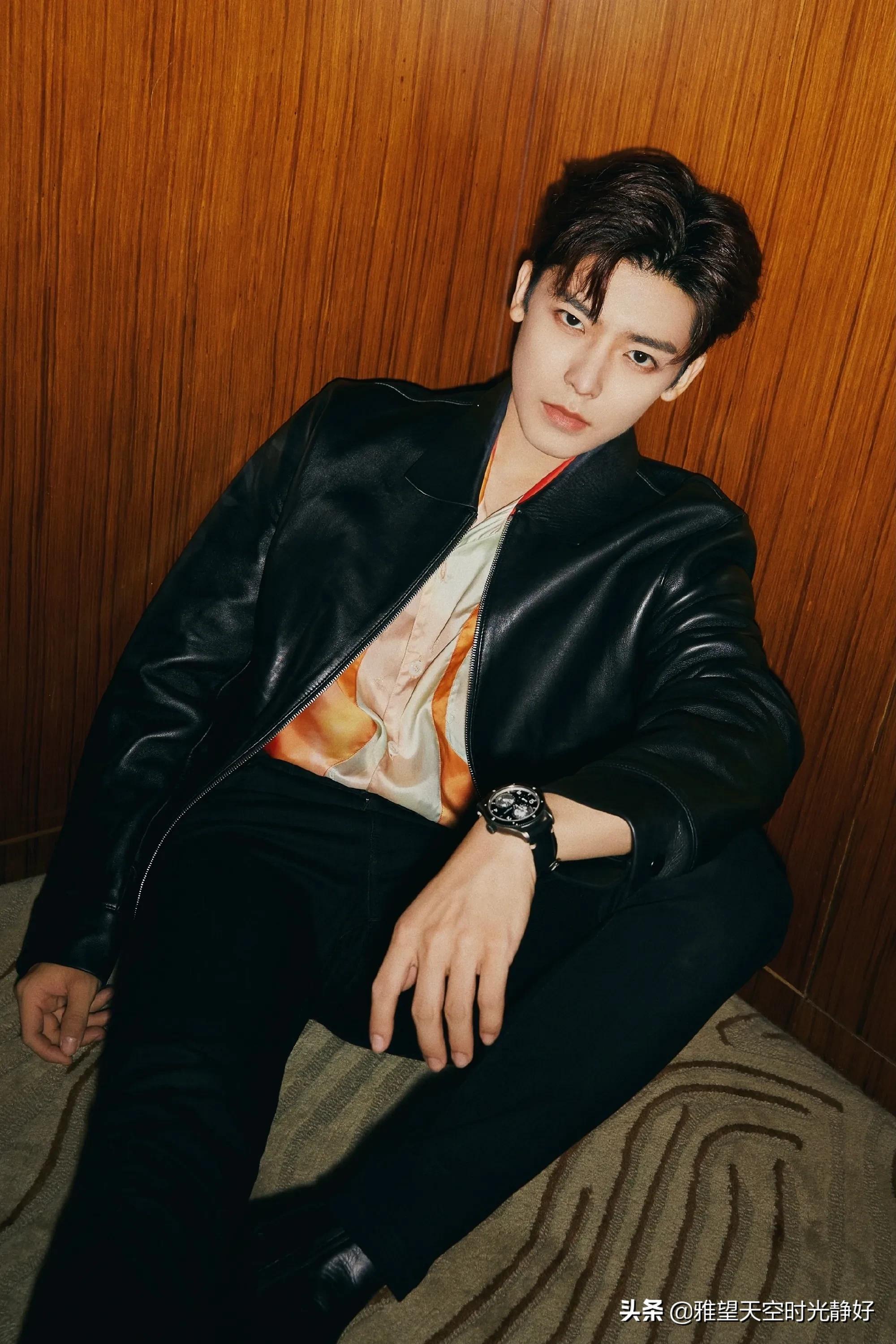 秋冬男星皮衣穿搭,男明星皮衣外套搭配