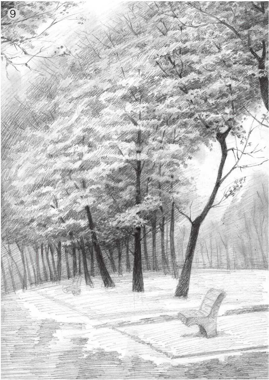 素描画画教程7-12岁素描风景画,2023年趣味素描风景画教程ppt