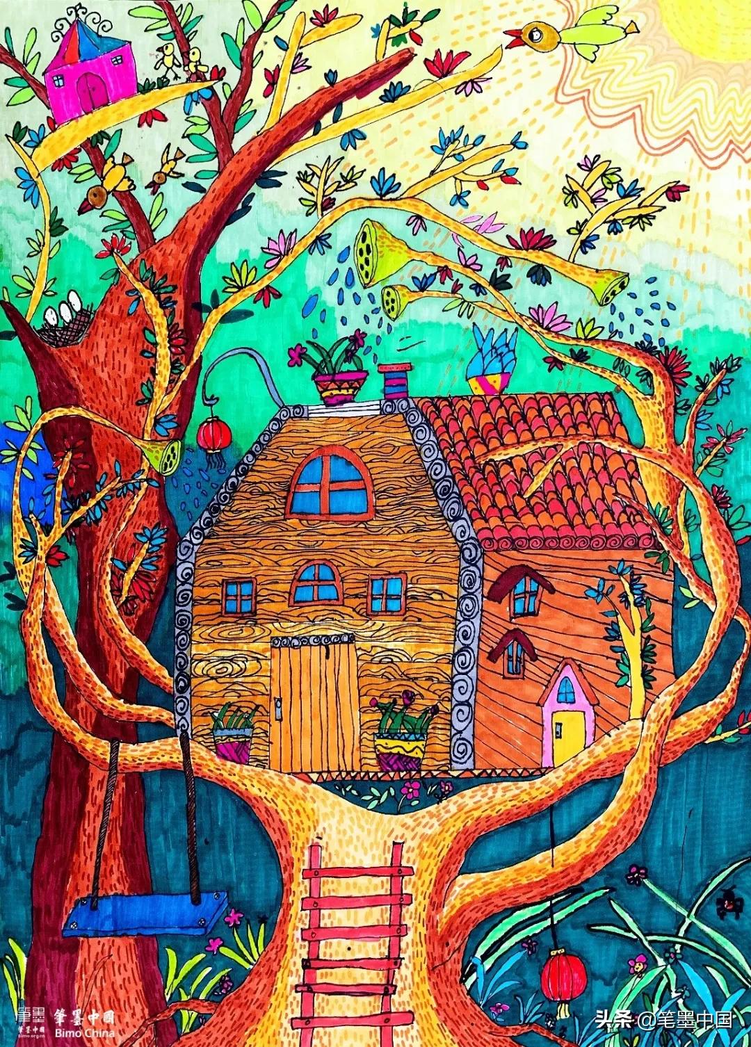 笔墨中国画画大赛作品图片,笔墨中国第五届大赛