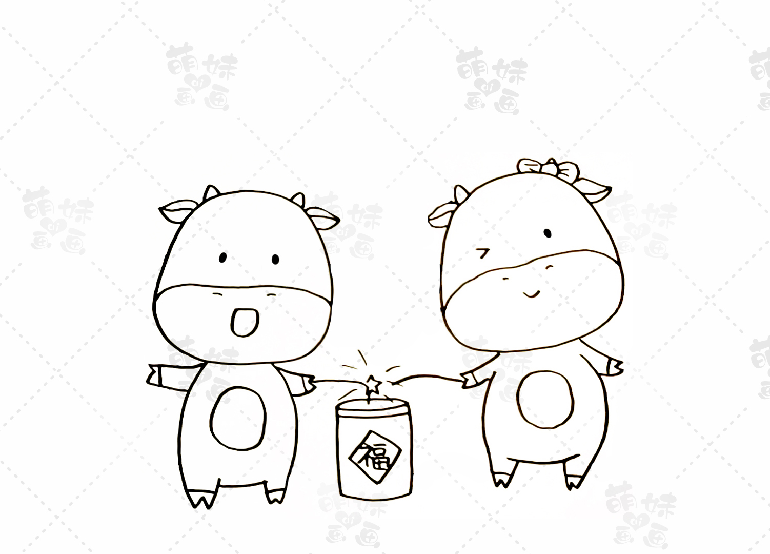 春节的主题画2022简单又漂亮,春节的画简单又好看2021年的