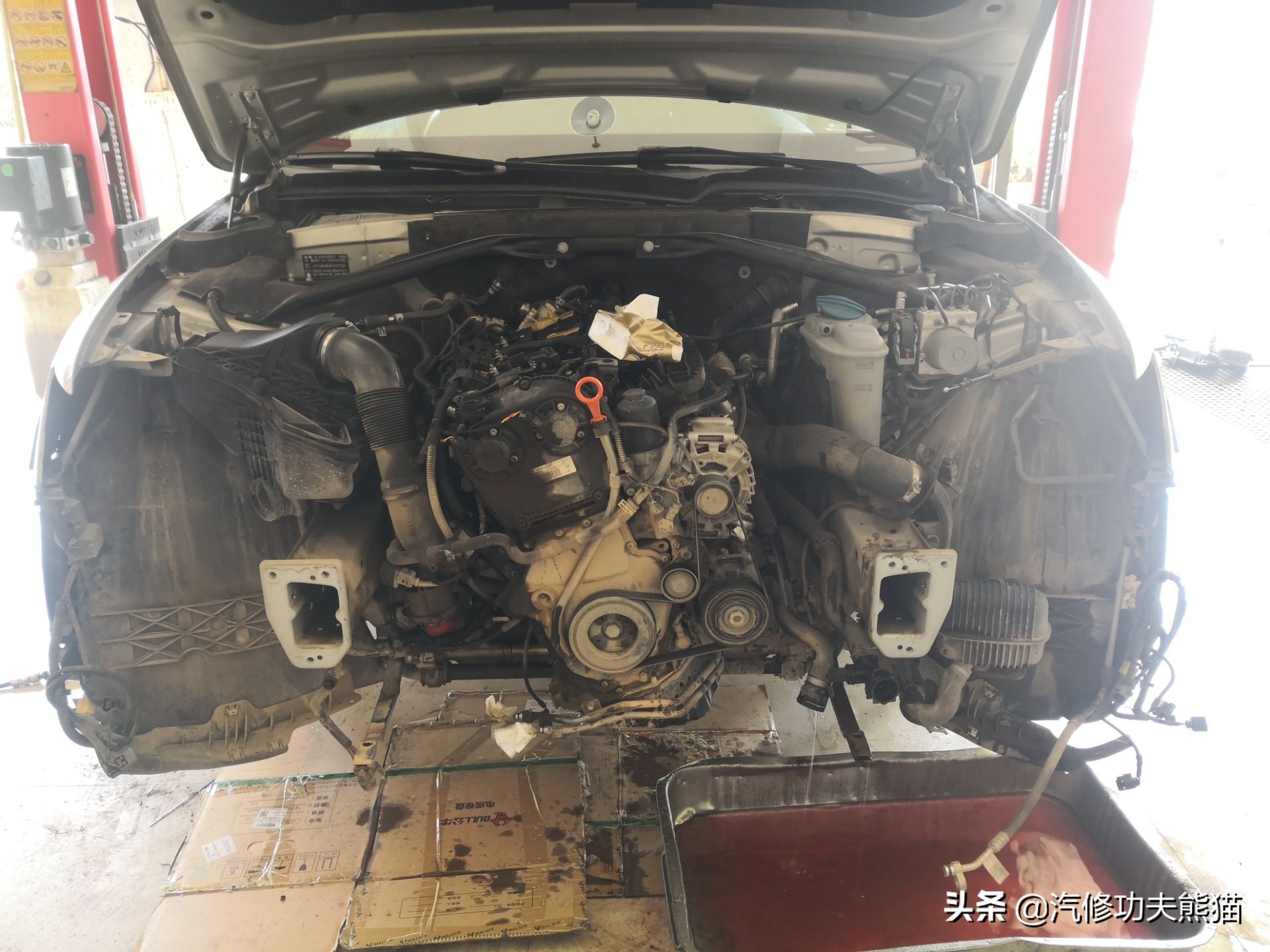 如何检测奥迪三代ea888是否烧机油,大众三代ea888发动机机油灯报警