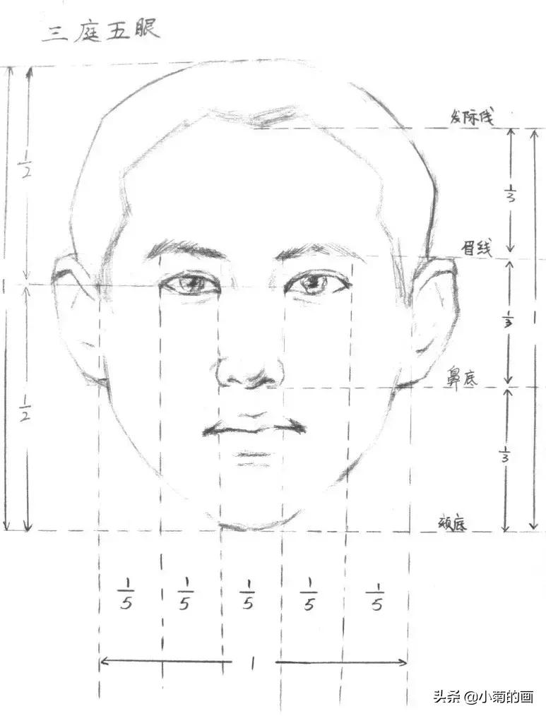 素描头像抓形十大方法,画素描头像老跑形是为什么