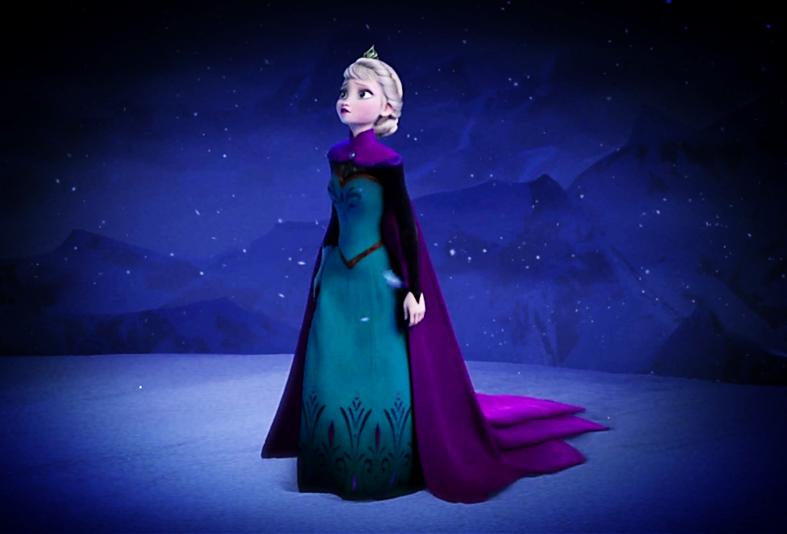 迪士尼艾莎公主4件套,迪士尼公主艾莎的几个造型