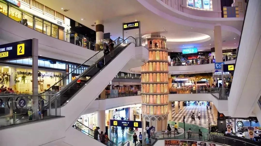 泰国大型购物中心各楼层布局,泰国的购物中心设计