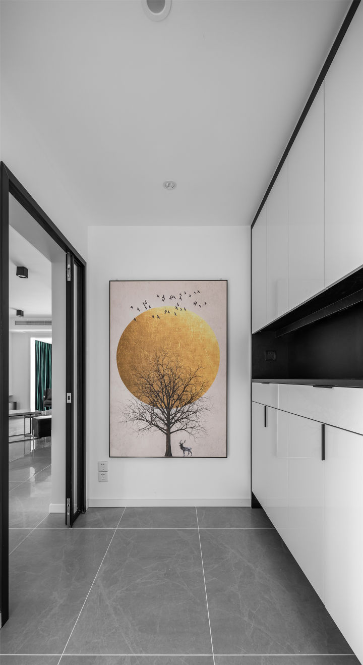 97平方酒店式小三房经济装修,极简酒店风装修小三房