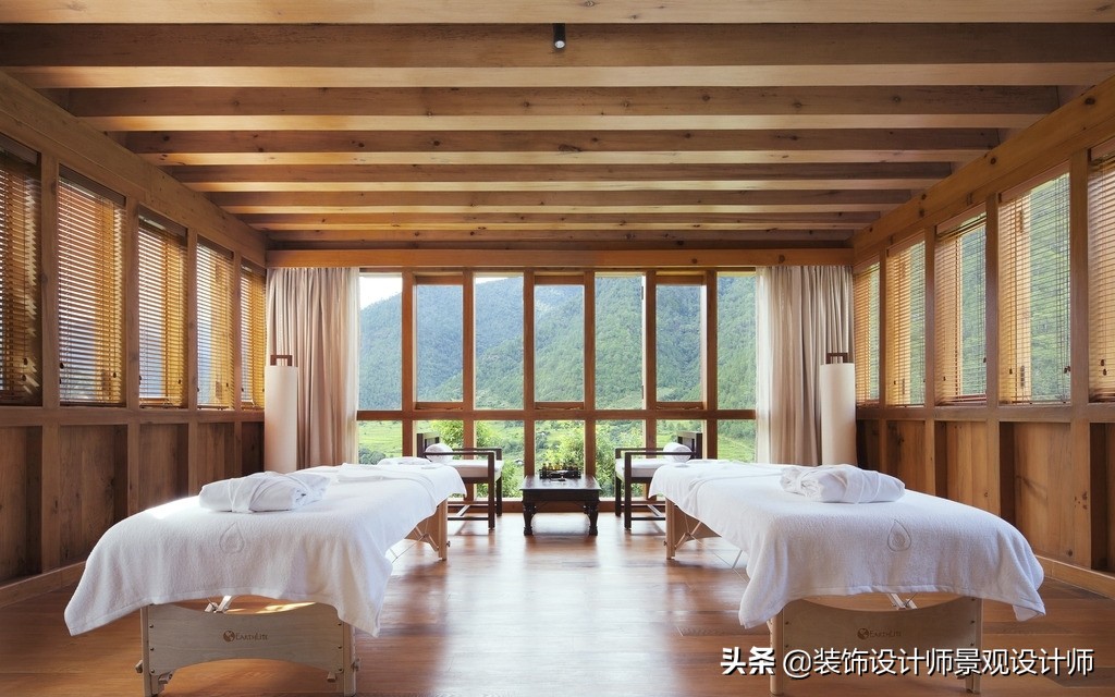 50平米禅意中医养生馆设计图,中医养生理疗会所设计