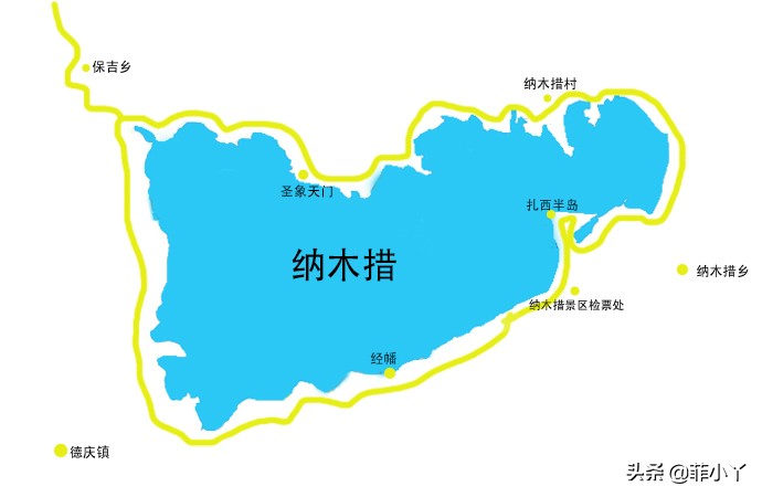 纳木措圣象天门,纳木措圣象天门全景图