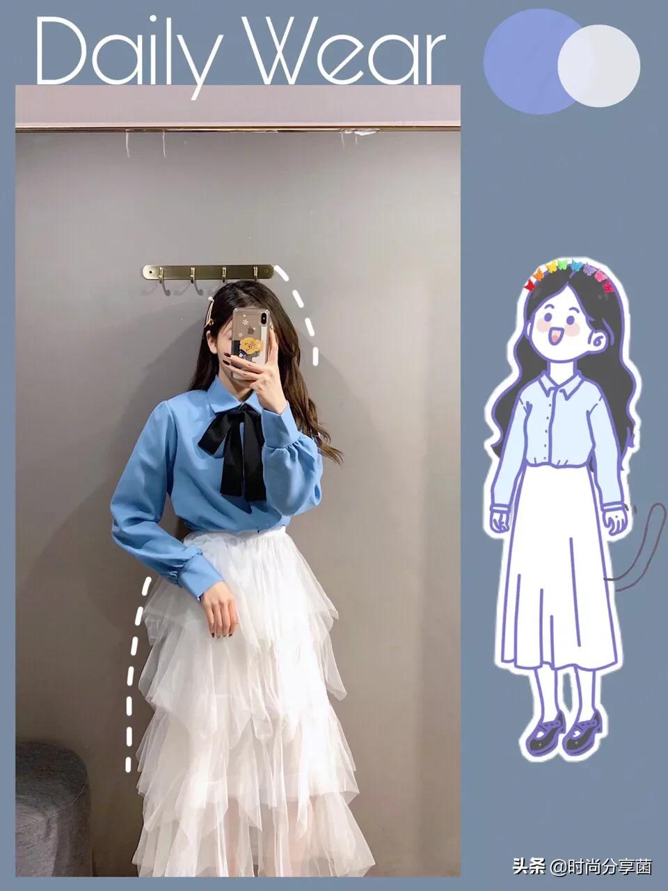 简简单单的一套搭配也很好看,18套简单又干净的搭配