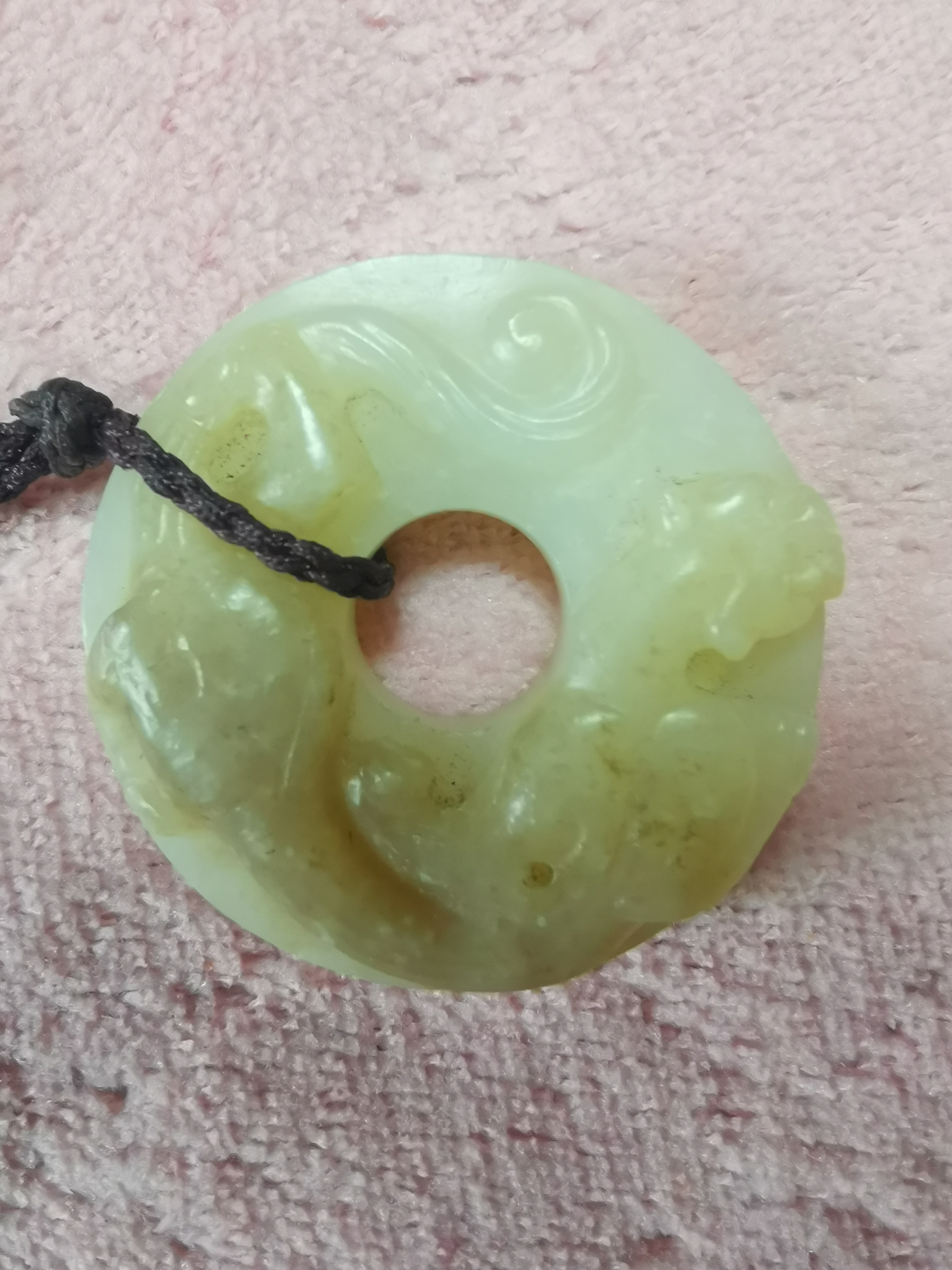 精品推荐—九眼天珠，和田玉螭龙璧