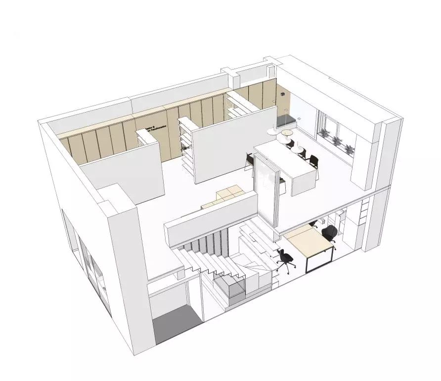 简约开放办公区设计,郑州办公空间设计风格