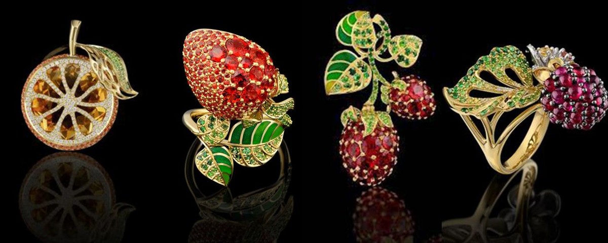 宝石水果,用宝石制作水果