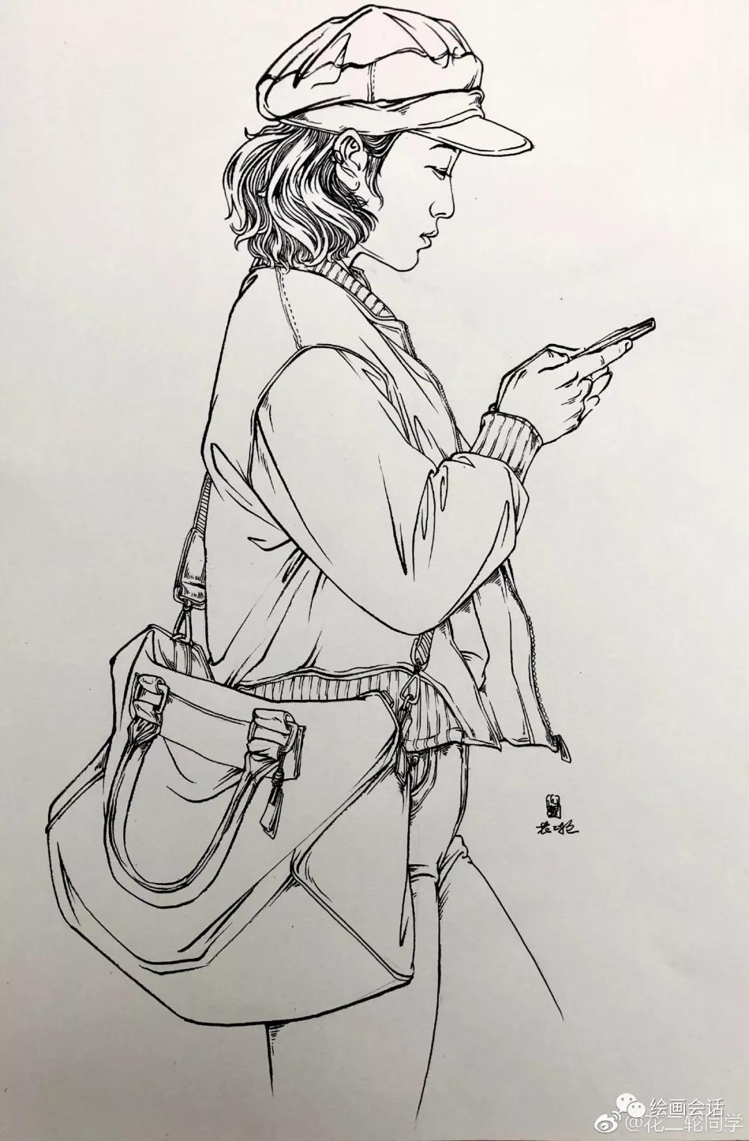 简单钢笔山水速写临摹图片,钢笔速写临摹推荐