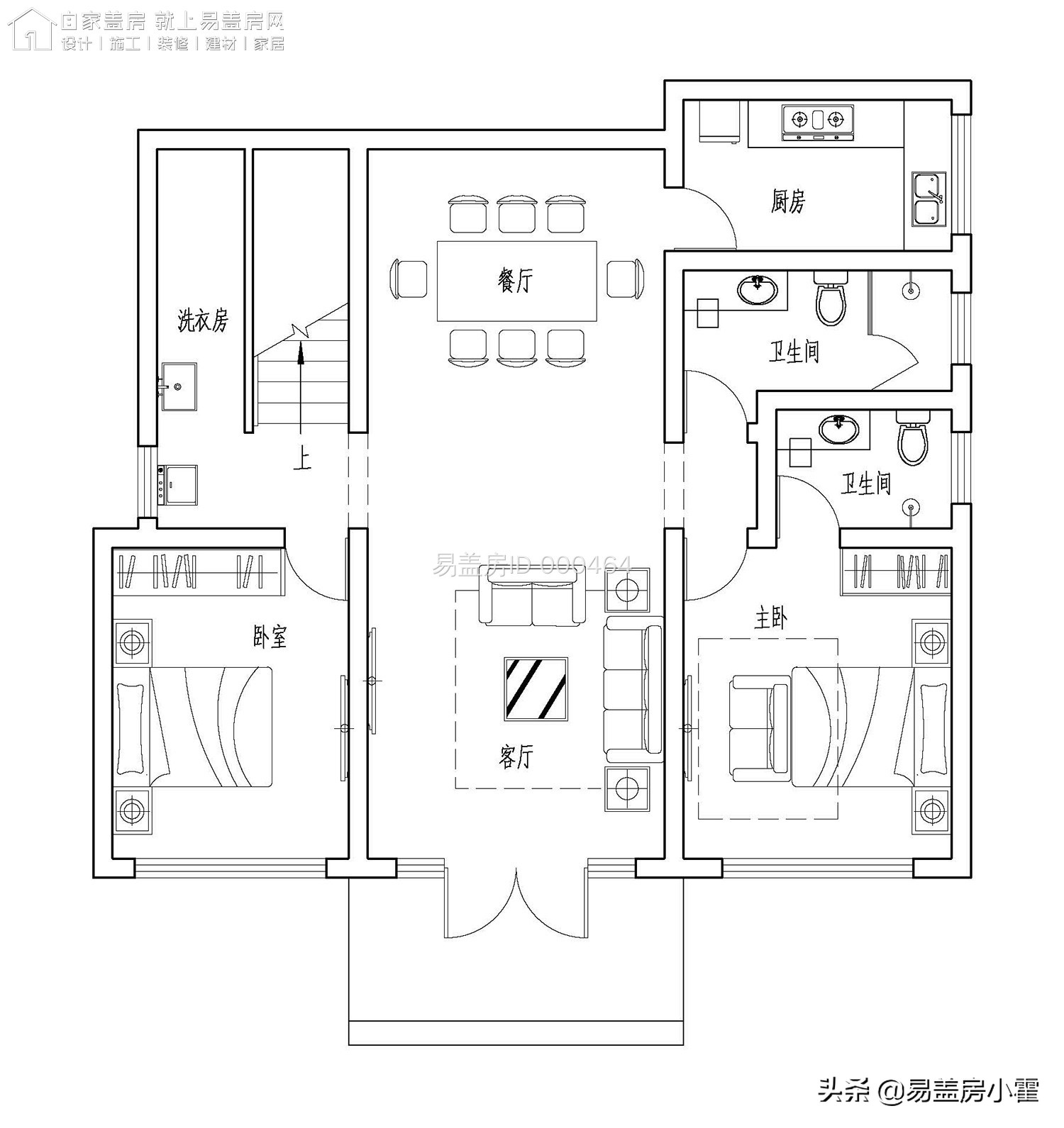 农村自建房2层欧式别墅设计,面宽10米欧式风格二层小别墅