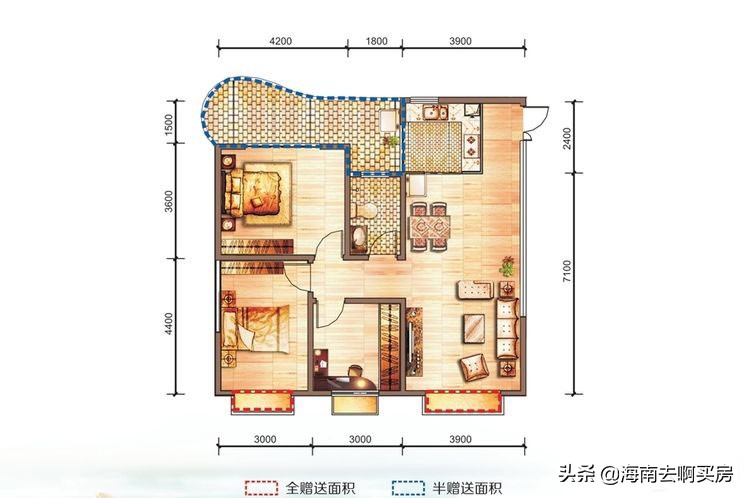 海南临高汇泽蓝海湾瞰海公寓价格为13000元/平天然气入户