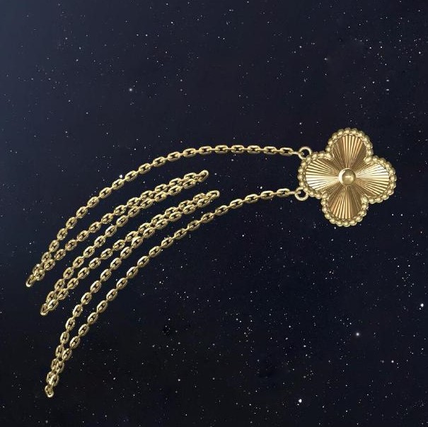 幸运之神四叶草,四叶草项链各种颜色寓意