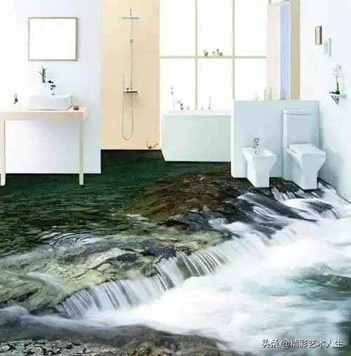 这才叫3D地板砖，你家的只能叫砖