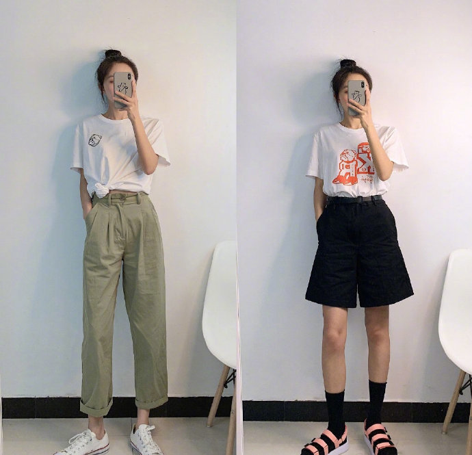 减龄穿搭夏季校园风,时尚减龄穿搭夏天
