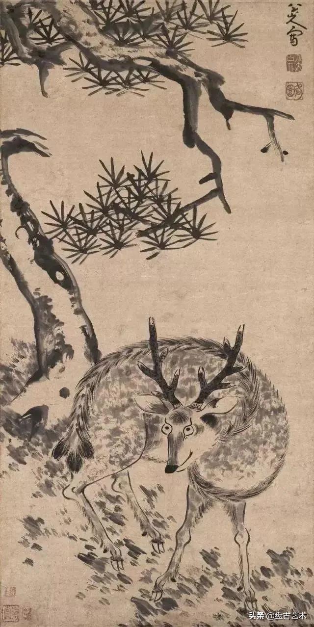 画出艺术家人生大寂寞的国画艺术作品——盘古油画艺术
