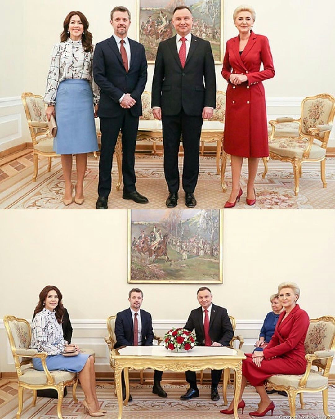 她打遍天下无敌手,红裙让丹麦王妃惨败,同框梅拉尼亚也是稳赢