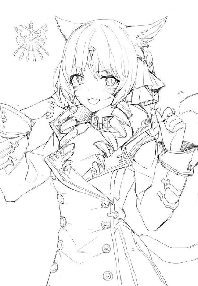 动漫线稿大全,动漫线稿分享