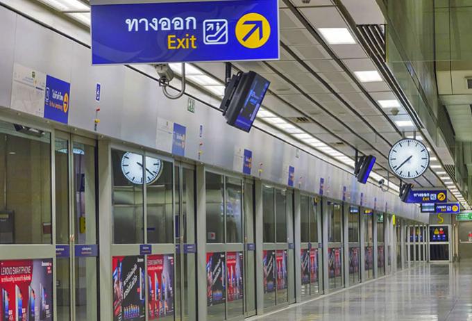 曼谷机场bts线路图,曼谷机场线和mrt是通票吗