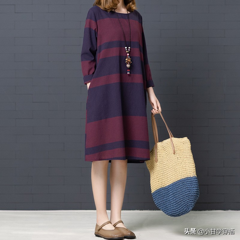 连衣裙显胖怎样改显瘦,胖女遮肚显瘦连衣裙