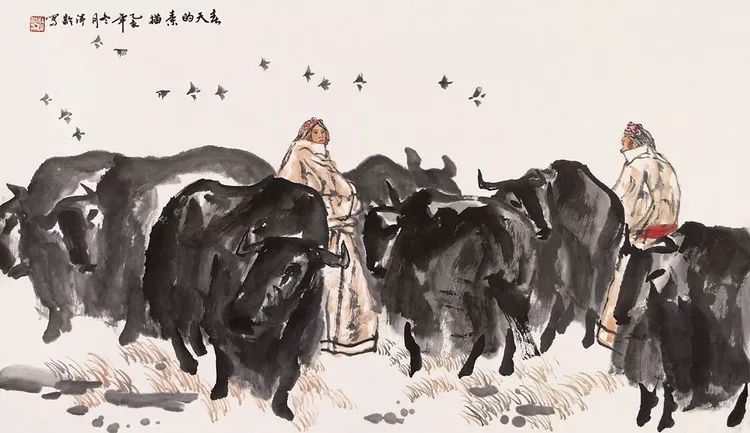 他从一个普通的美术编辑，到成就斐然的专业画家