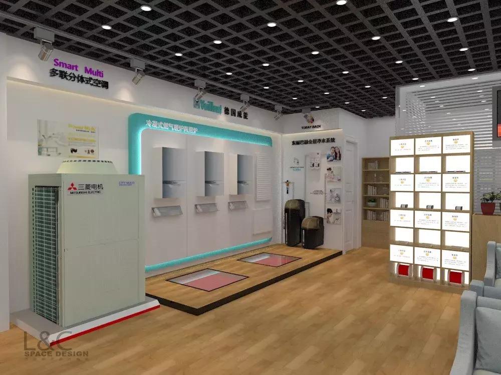三菱电机中央空调100平方,三菱电机中央空调门店实景