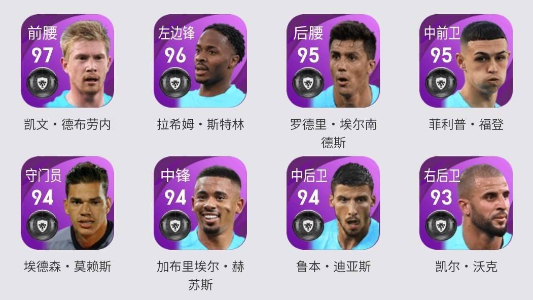 实况足球曼城精选,实况足球2021传奇球员精选时刻