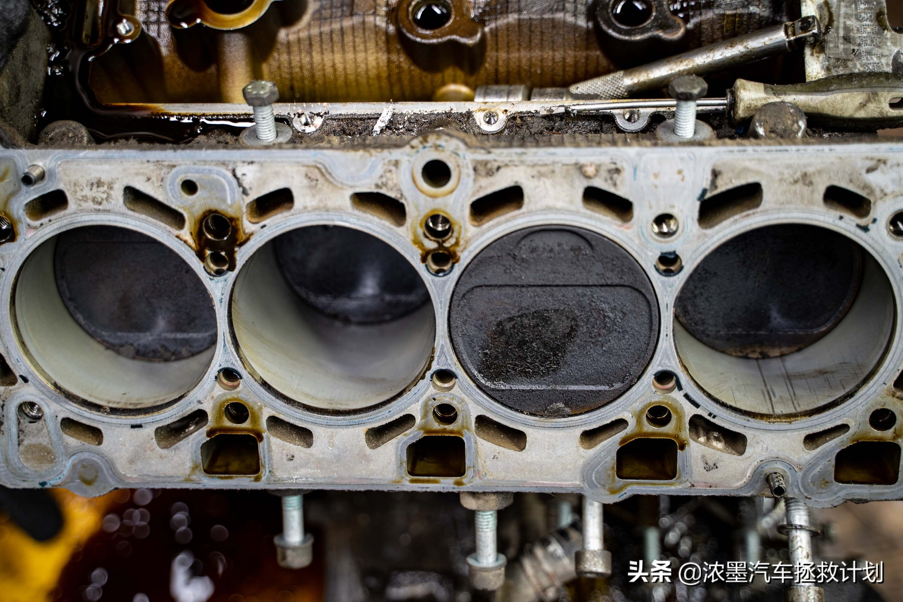 奥迪a6发动机大修全过程,翻新奥迪a6大修发动机