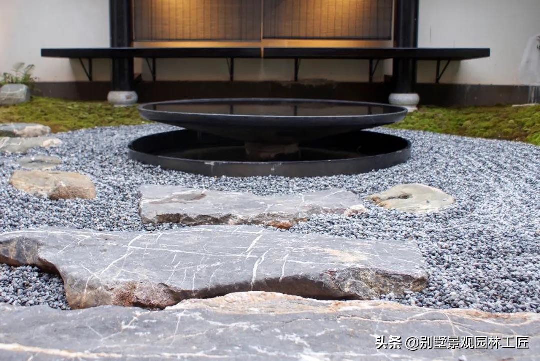 松江区禅意日式庭院设计,日式禅意园林小景观