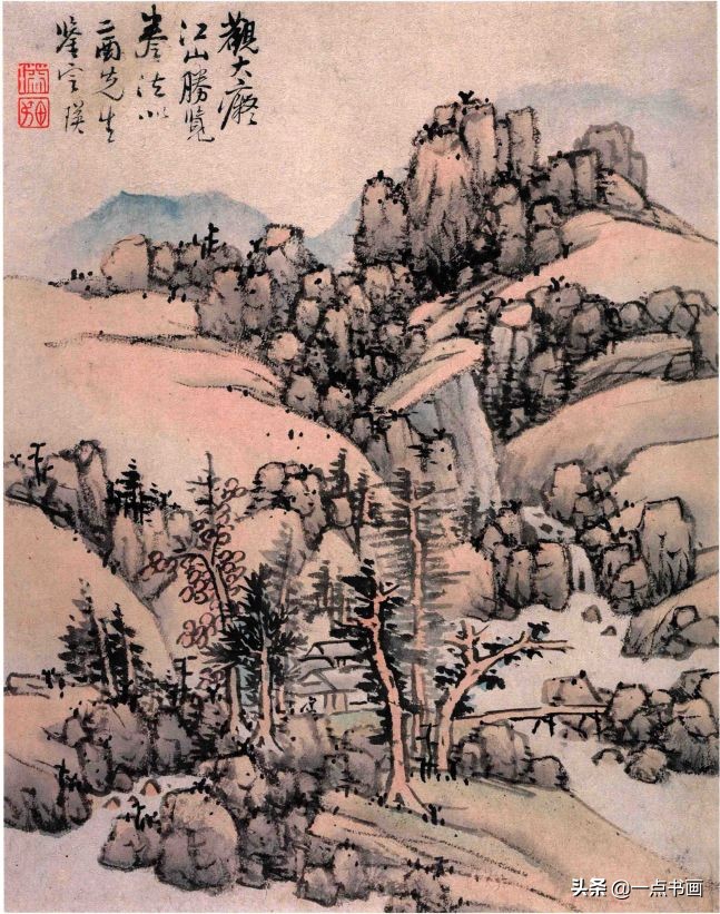 明画家蓝瑛溪山幽居图,明蓝瑛山水画全集