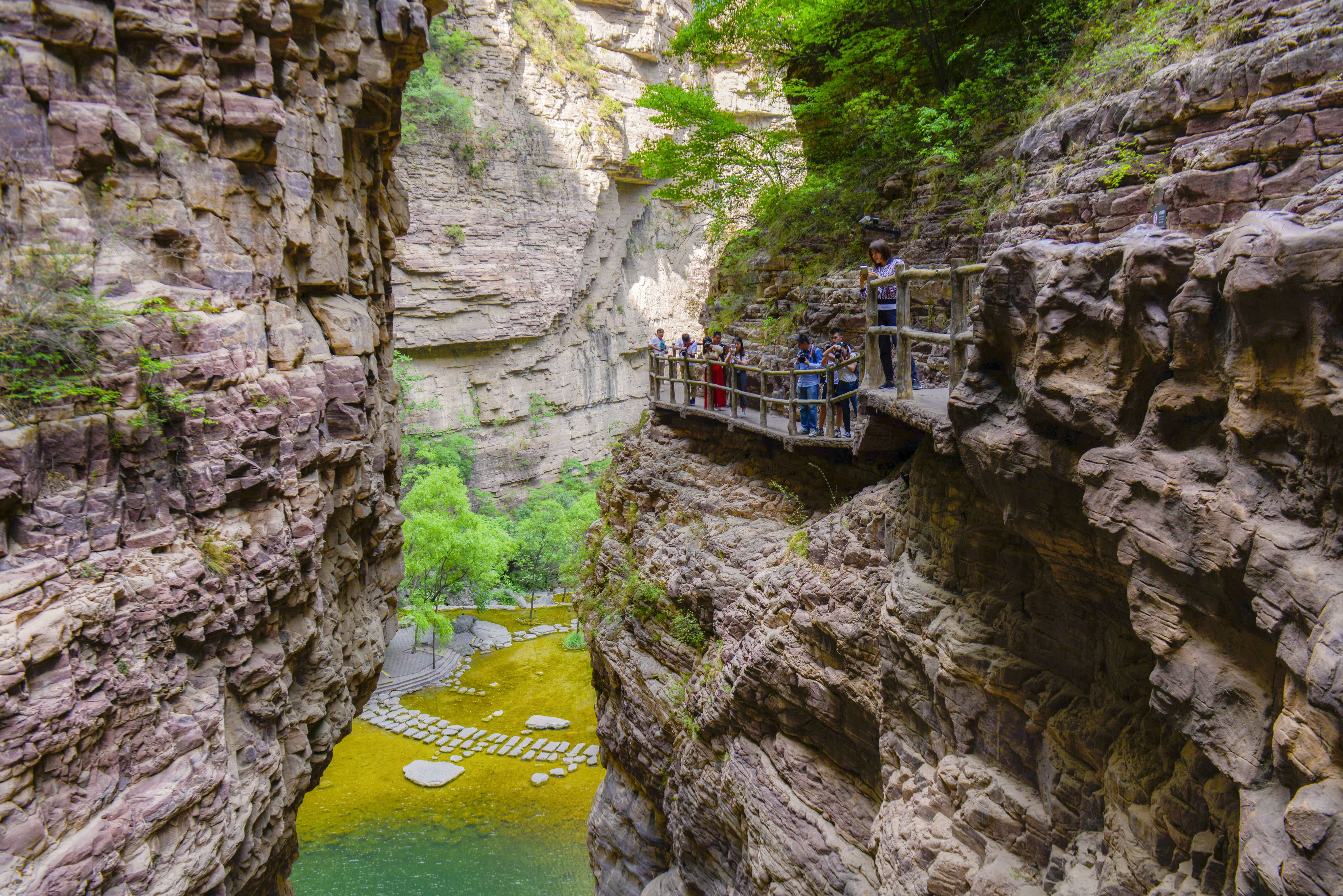 来到这里，我承认我腿有些软，但我还是痴迷于它的美
