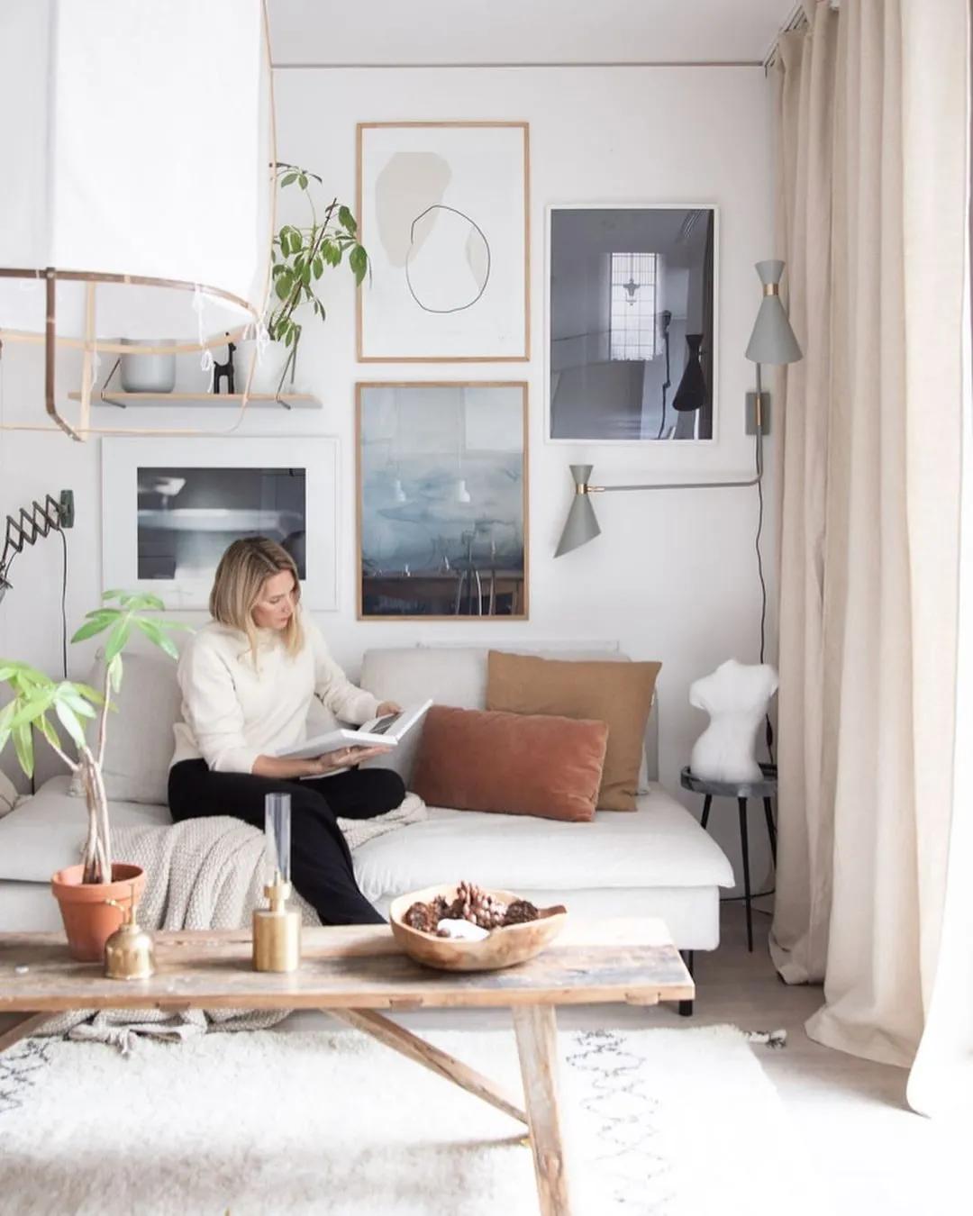 北欧家居博主,北欧网红ins风客厅