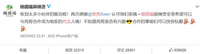 两*麻大**辣烫巨头隔空争斗，杨国福邀张亮代言，张亮麻辣烫怎么办？