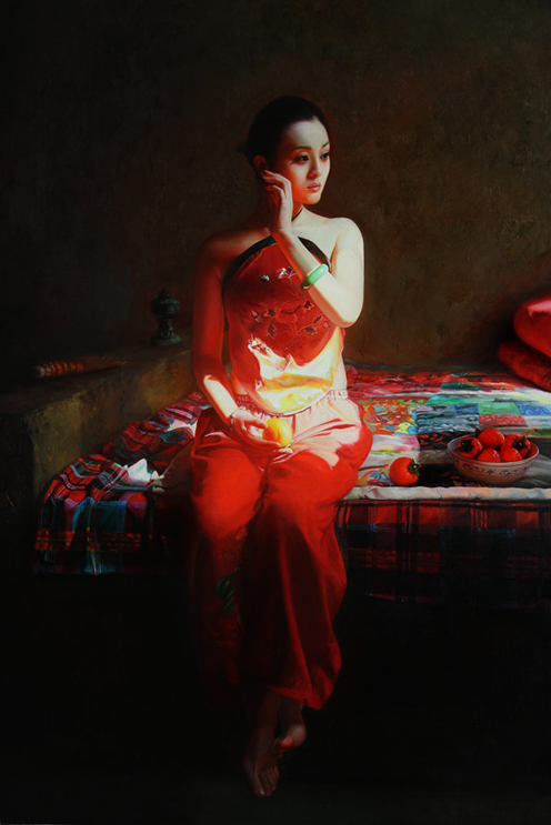 王东升画家,赵开坤人物油画作品欣赏
