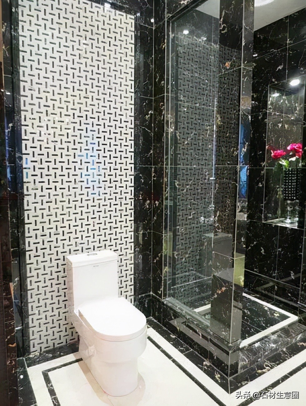 简一大理石黑金花,奢华大理石